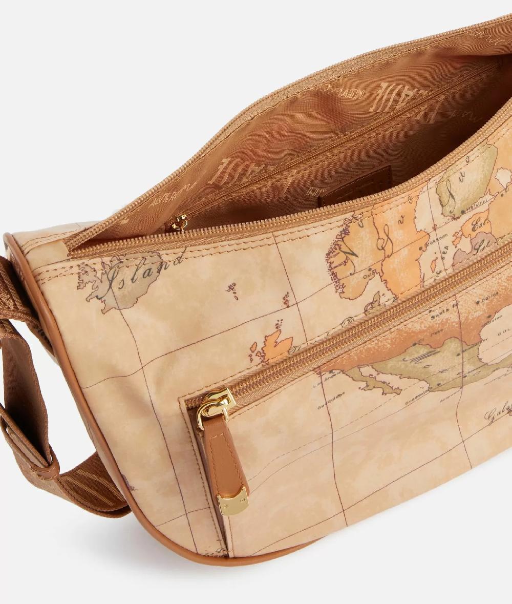 Alviero martini 1a classe Geo Soft tracolla a mezzaluna media con tasca Italia
