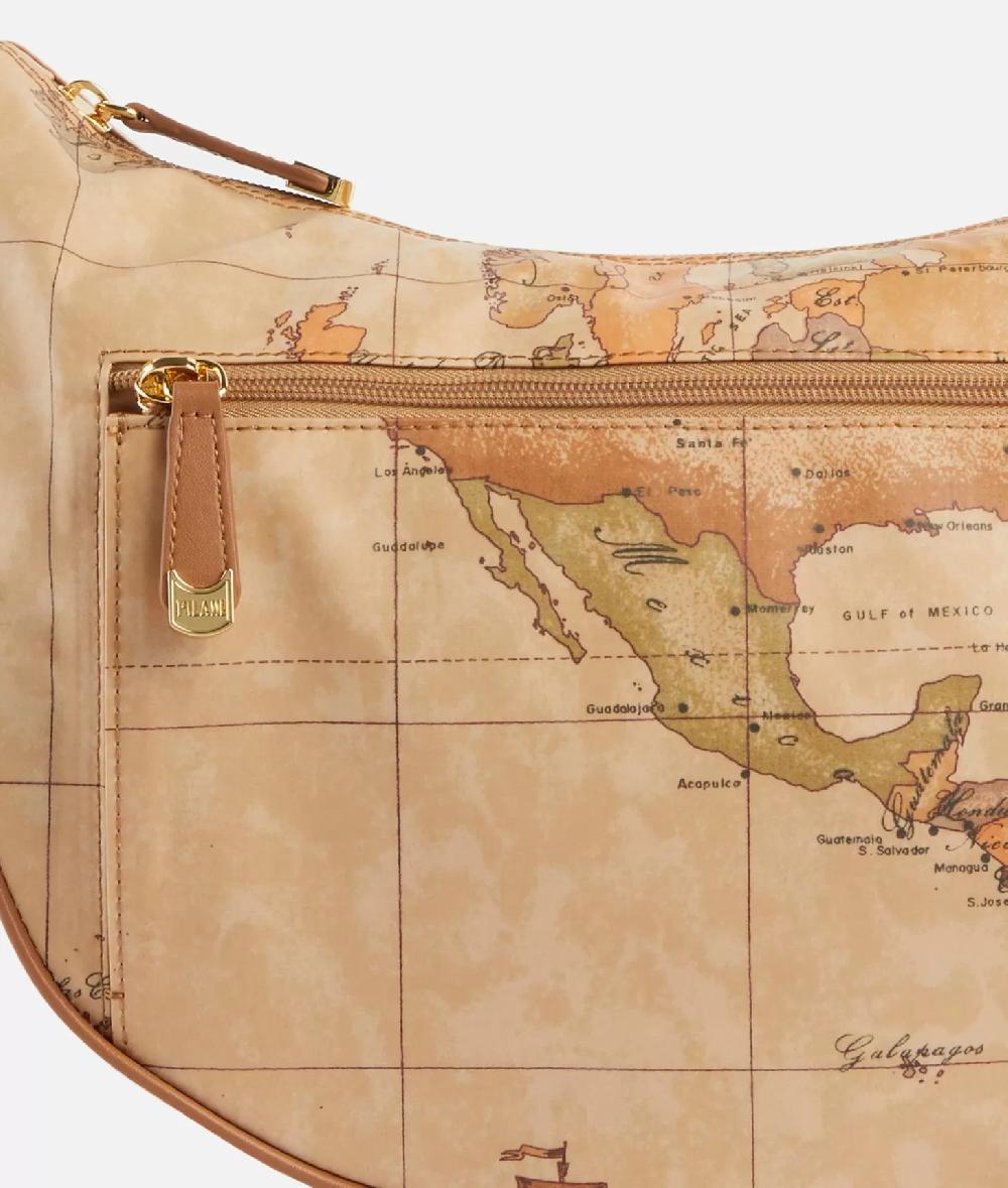 Alviero martini 1a classe Geo Soft tracolla a mezzaluna media con tasca Italia