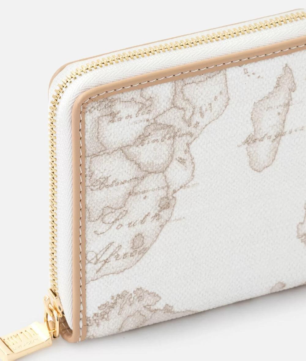 Alviero martini 1a classe Geo White portafoglio ziparound piccolo Vendita