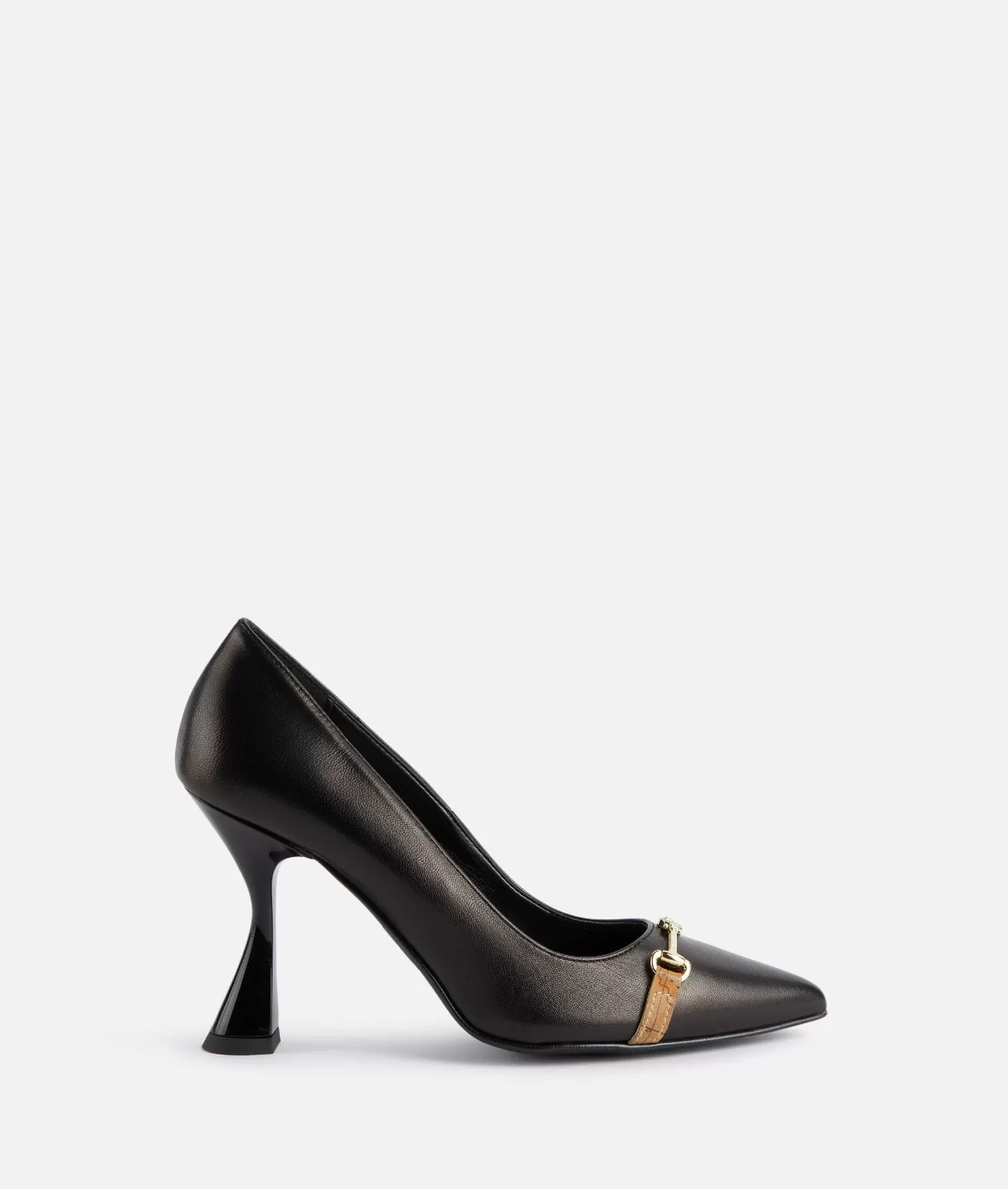Alviero martini 1a classe Décolleté in nappa liscia con morsetto 1C Nere