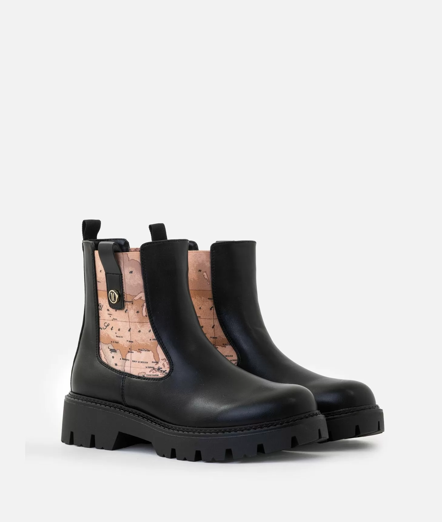 Alviero martini 1a classe Stivaletti beatles in eco nappa con bottoncino 1C Neri 2025