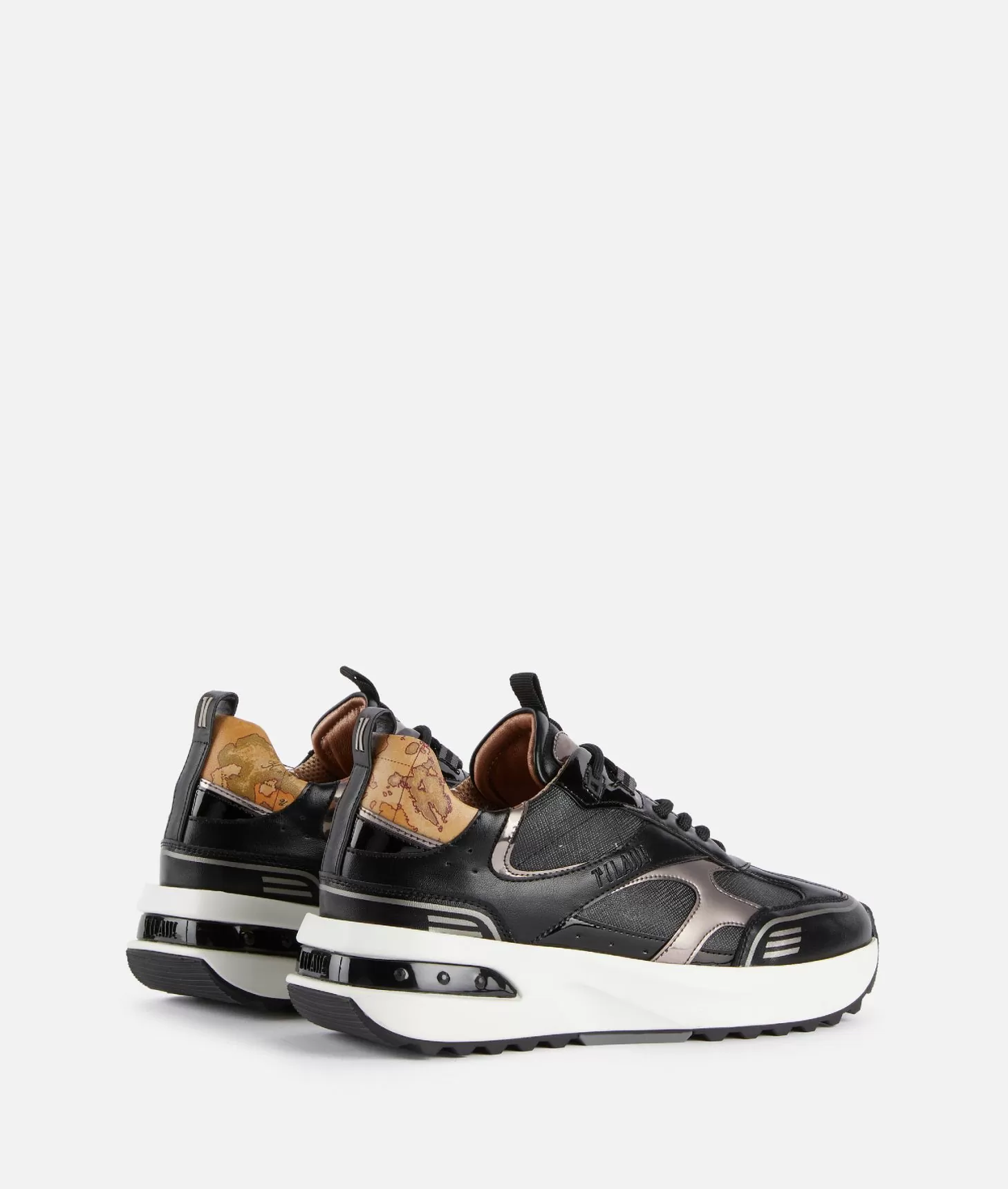 Alviero martini 1a classe Geo Road Delhi sneakers in tessuto Geo Night Nere Pezzi Unici