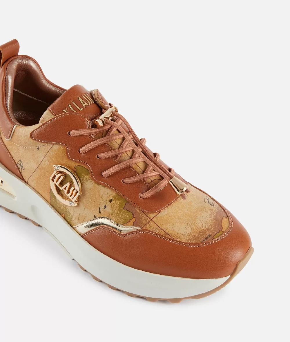 Alviero martini 1a classe Geo Road Marrakech sneakers in eco nappa Castagna Negozi Online