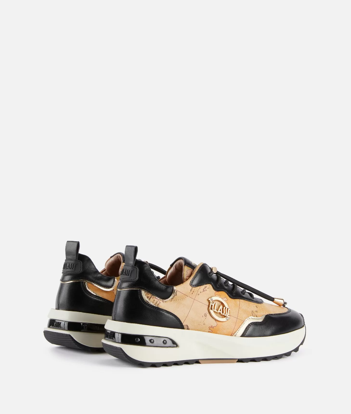 Alviero martini 1a classe Geo Road Marrakech sneakers in eco nappa Nere Acquista Ora