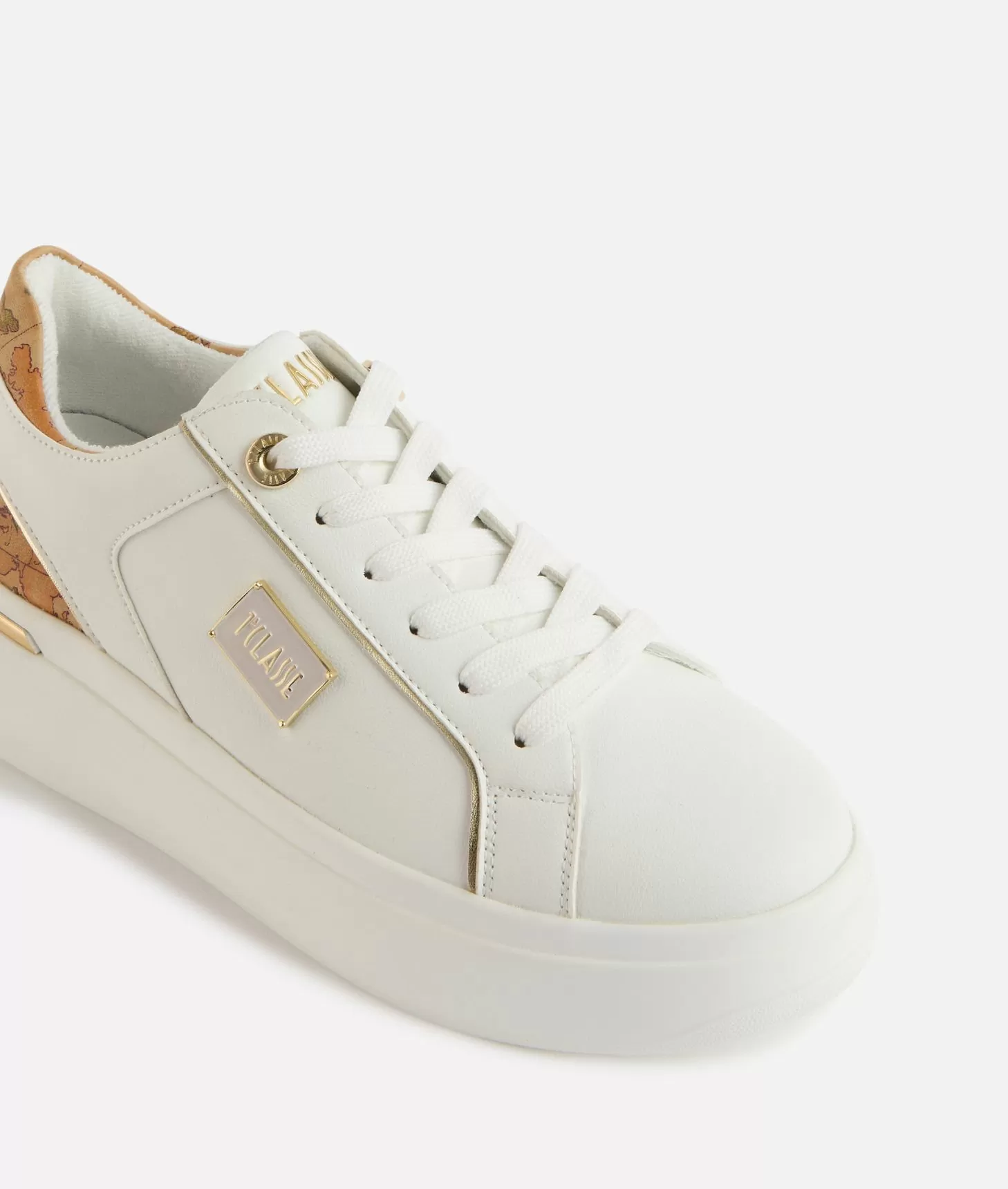 Alviero martini 1a classe Sneakers in eco nappa con targhetta smaltata 1ᴬ Classe Bianche Shopping Online