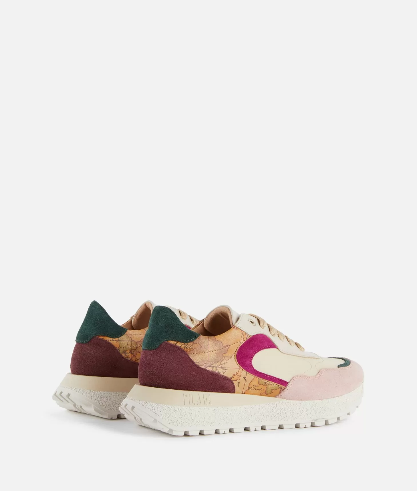 Alviero martini 1a classe Running in pelle scamosciata con mix materico Multicolor Presa