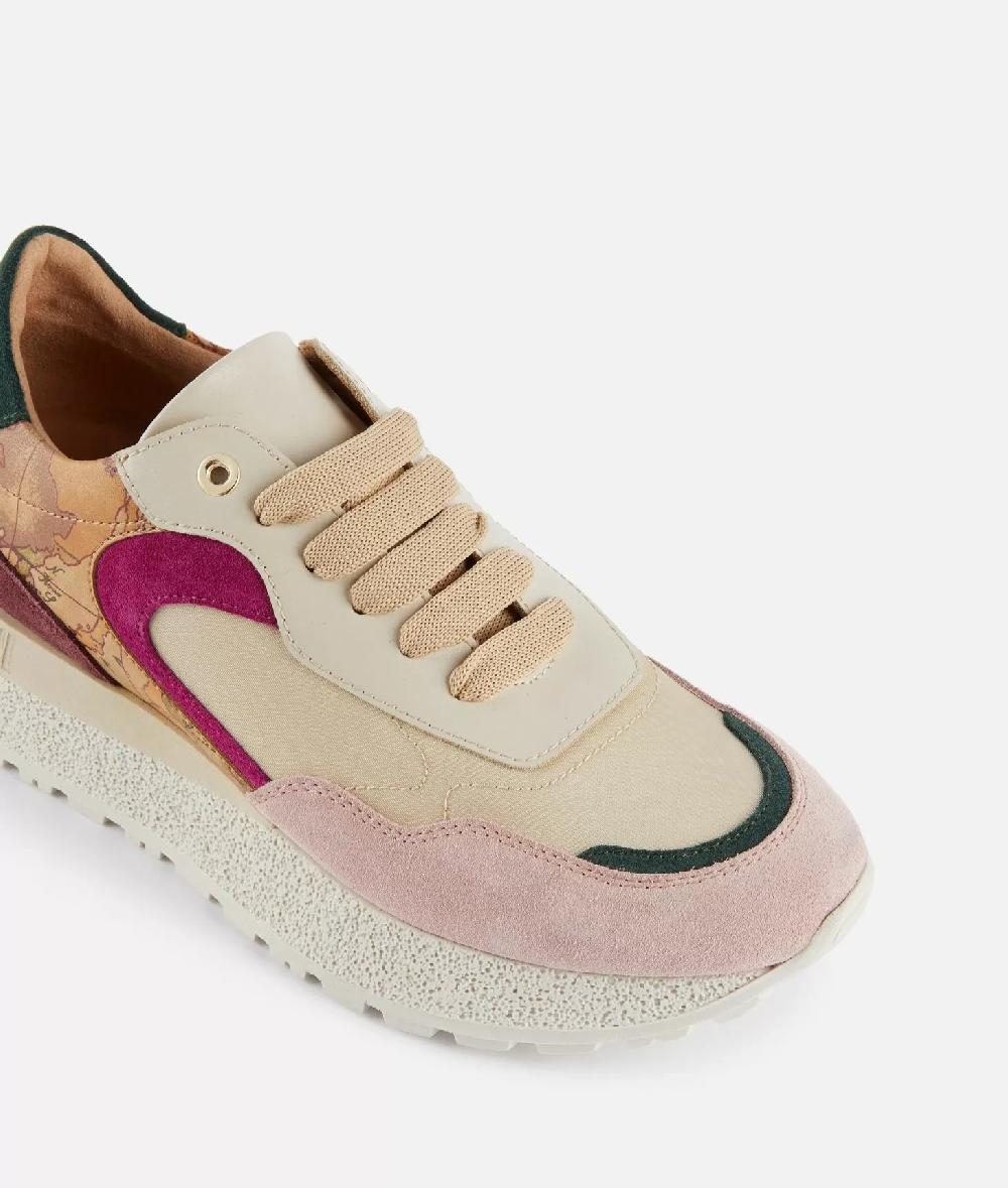 Alviero martini 1a classe Running in pelle scamosciata con mix materico Multicolor Presa