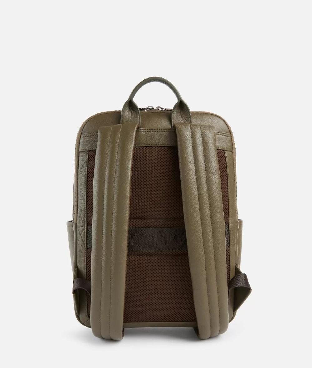 Alviero martini 1a classe Beta Leather zaino portacomputer Verde Militare Consegna Veloce