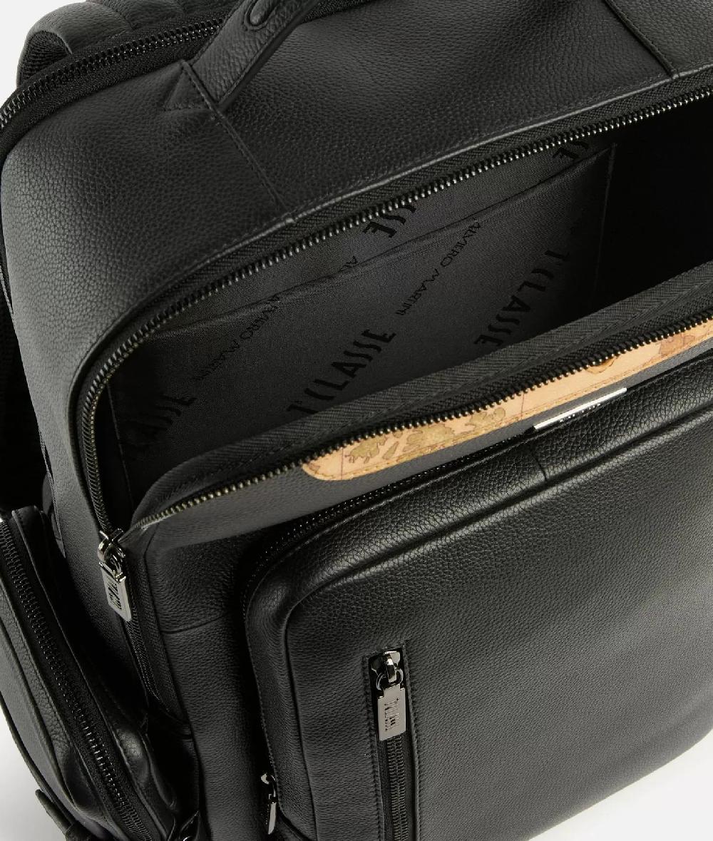 Alviero martini 1a classe Beta Leather zaino portacomputer Nero Promozione Limitata