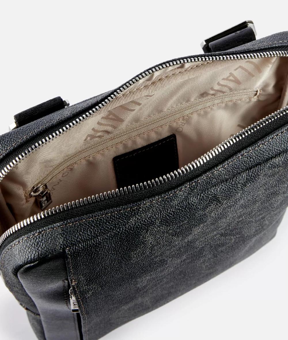 Alviero martini 1a classe Geo Black tracolla con nastro Shopping Online