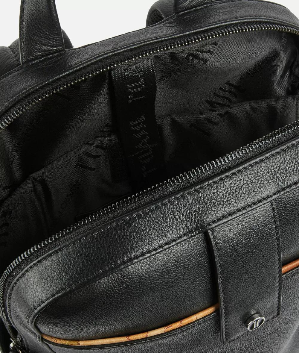 Alviero martini 1a classe Zaino per computer in pelle Nero Offerta