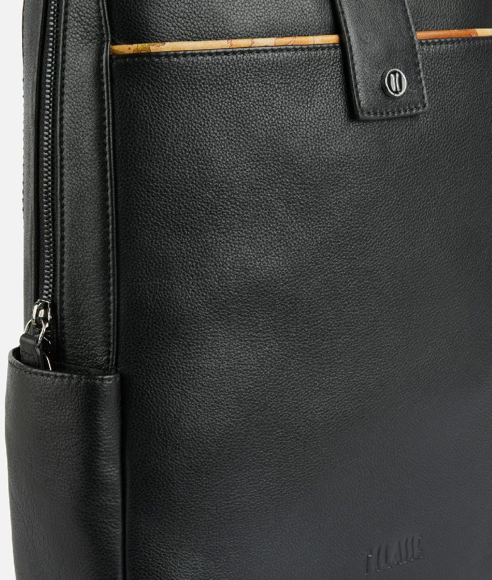 Alviero martini 1a classe Zaino per computer in pelle Nero Offerta