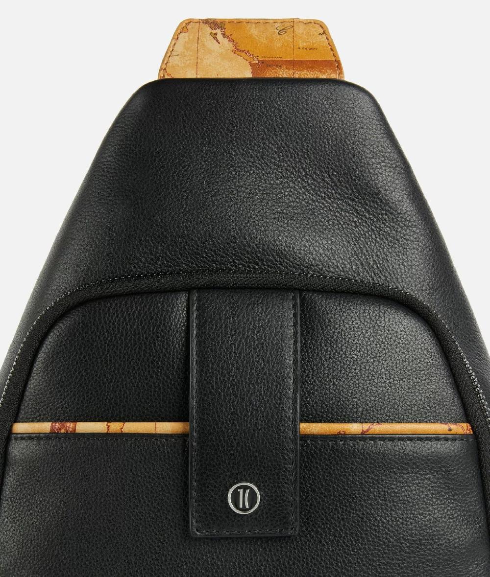 Alviero martini 1a classe Zaino monospalla in pelle Nero Saldi