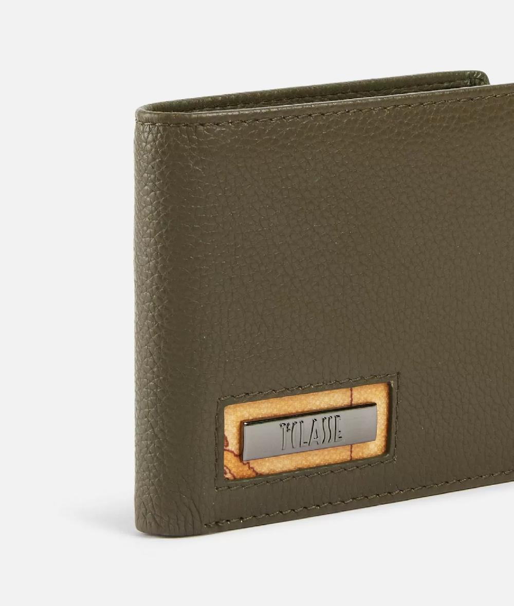 Alviero martini 1a classe Beta Leather portafoglio piccolo Verde Militare Smaltimento dello stoccaggio