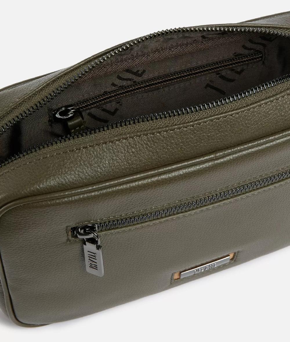 Alviero martini 1a classe Beta Leather portatutto Verde Militare In Linea