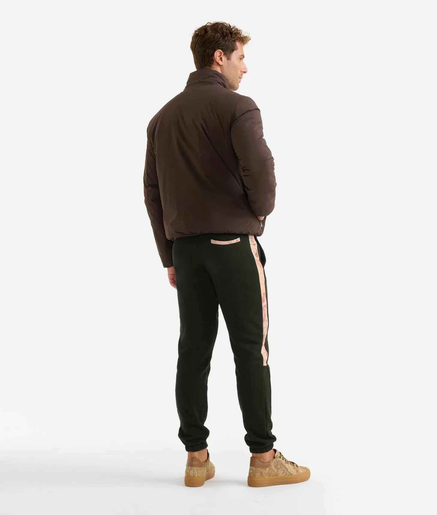 Alviero martini 1a classe Bomber con dettagli Geo Classic Cioccolato Vendite Flash