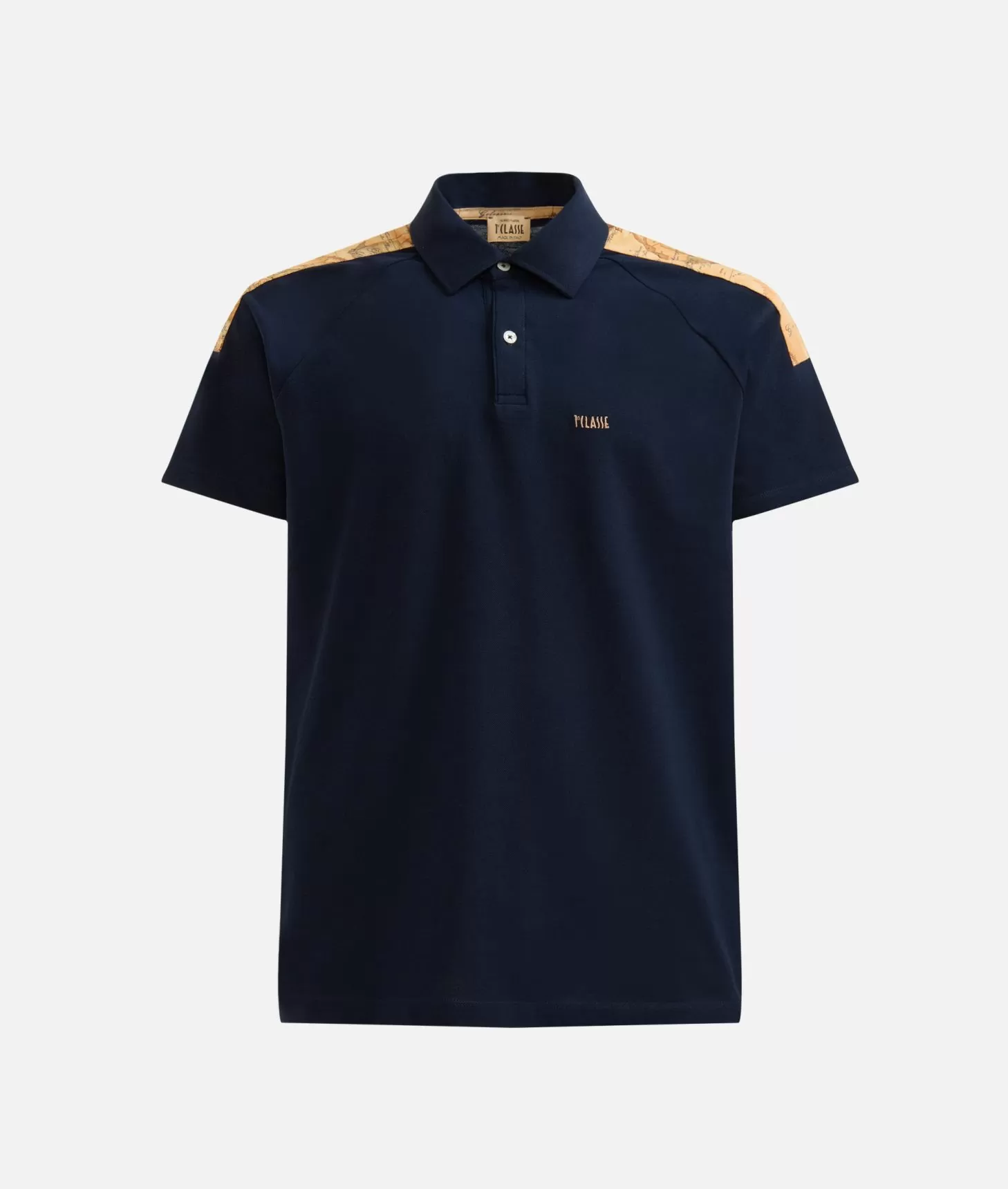 Alviero martini 1a classe Polo in cotone stretch con dettagli spalle Blu Navy Spedizione Gratuita