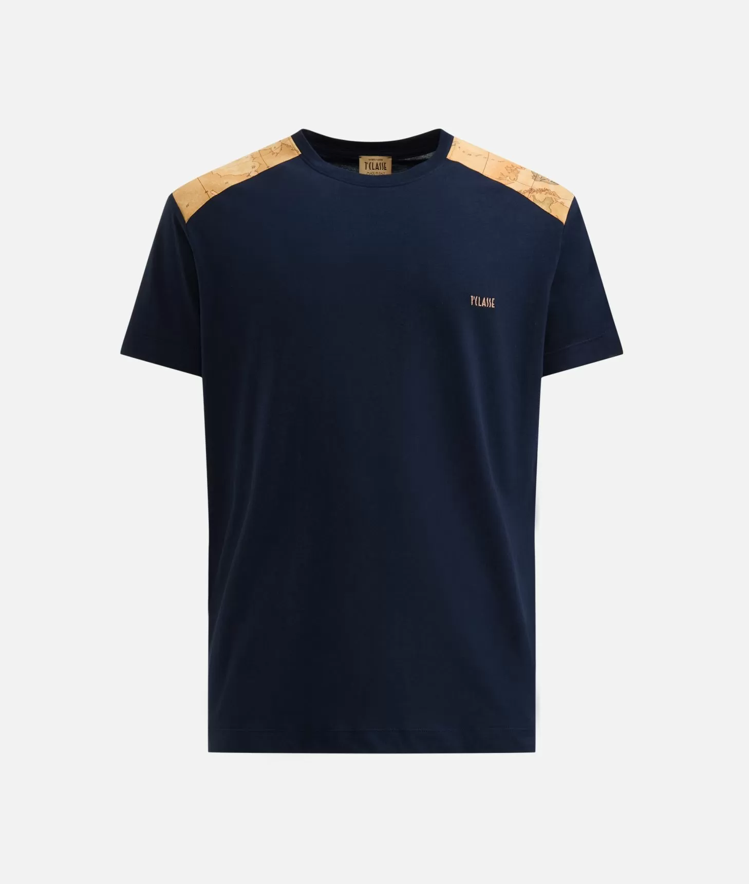 Alviero martini 1a classe T-shirt in cotone con dettagli spalle Blu Navy Negozi Online