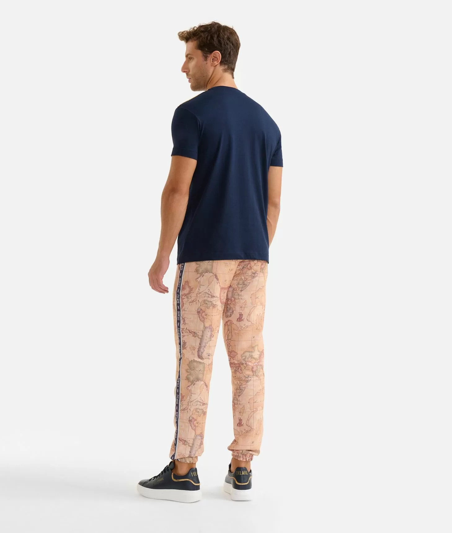 Alviero martini 1a classe T-shirt in cotone con dettagli spalle Blu Navy Negozi Online