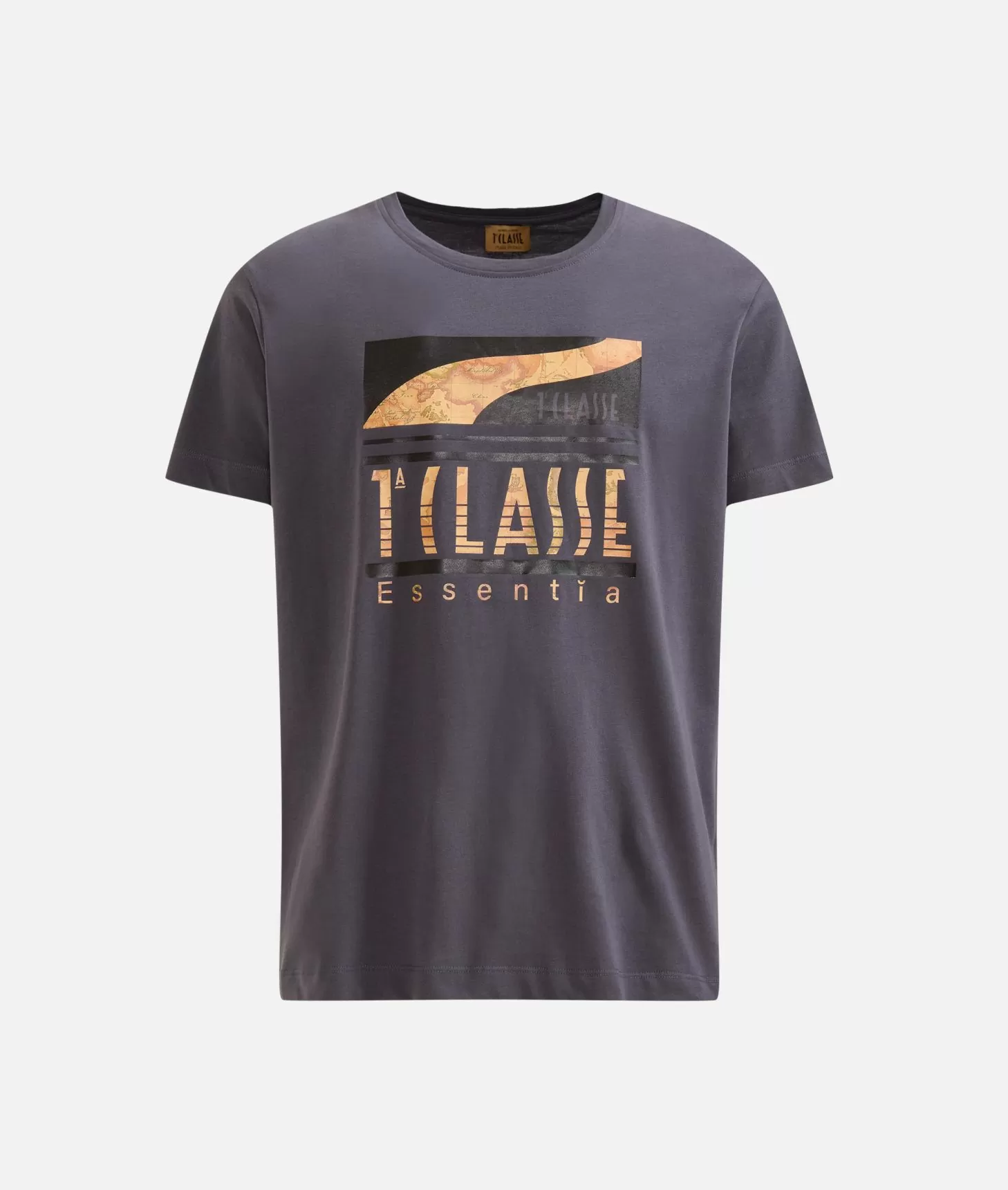 Alviero martini 1a classe T-shirt in cotone con logo 1ᴬ Classe Essentia Piombo Promozione Limitata
