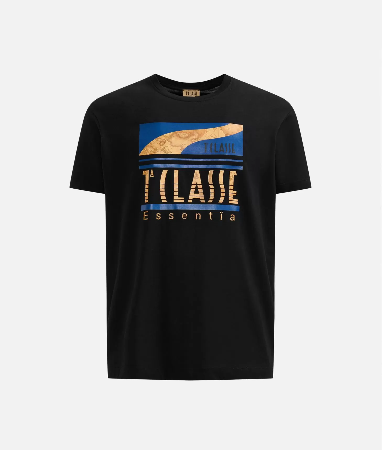 Alviero martini 1a classe T-shirt in cotone con logo 1ᴬ Classe Essentia Nera Shopping Online
