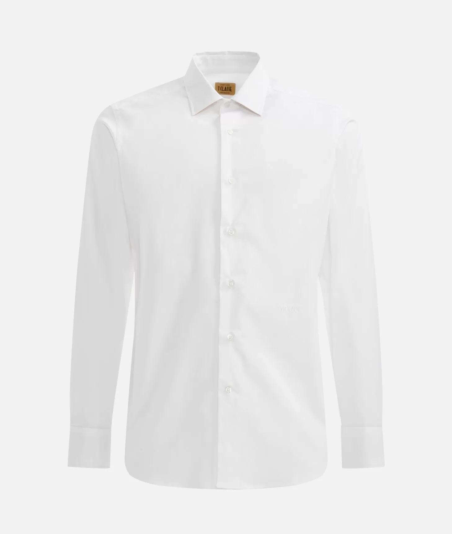Alviero martini 1a classe Camicia slim in cotone stretch con toppe Geo Classic Bianca Shopping Online
