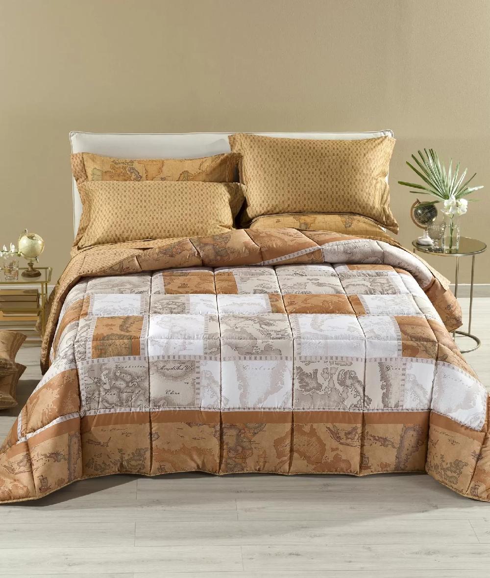 Alviero martini 1a classe Trapunta in raso di cotone stampa Geo Patchwork Sconto