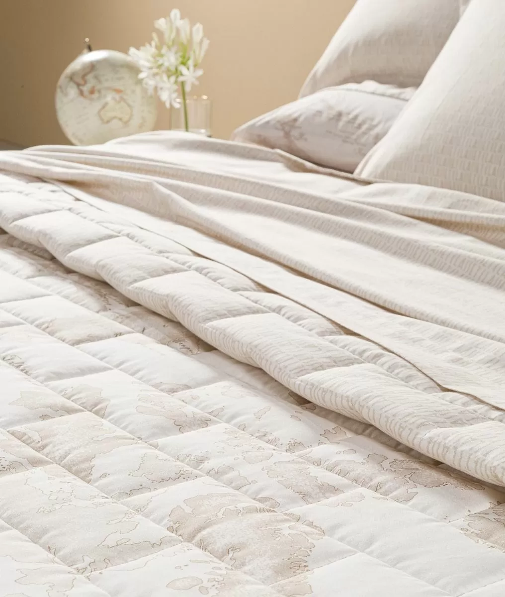 Alviero martini 1a classe Copriletto trapuntato Geo White Saldi