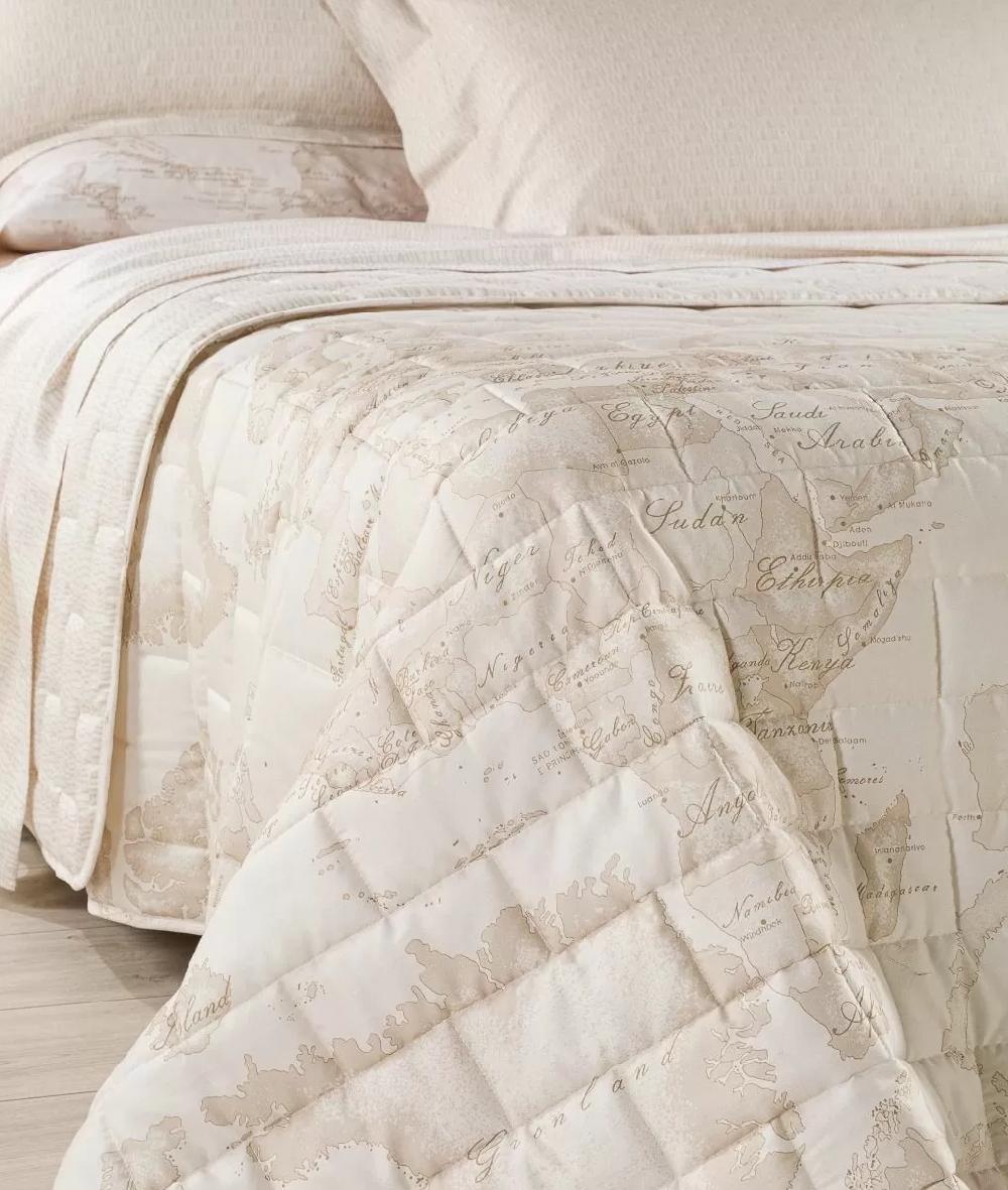 Alviero martini 1a classe Copriletto trapuntato Geo White Saldi
