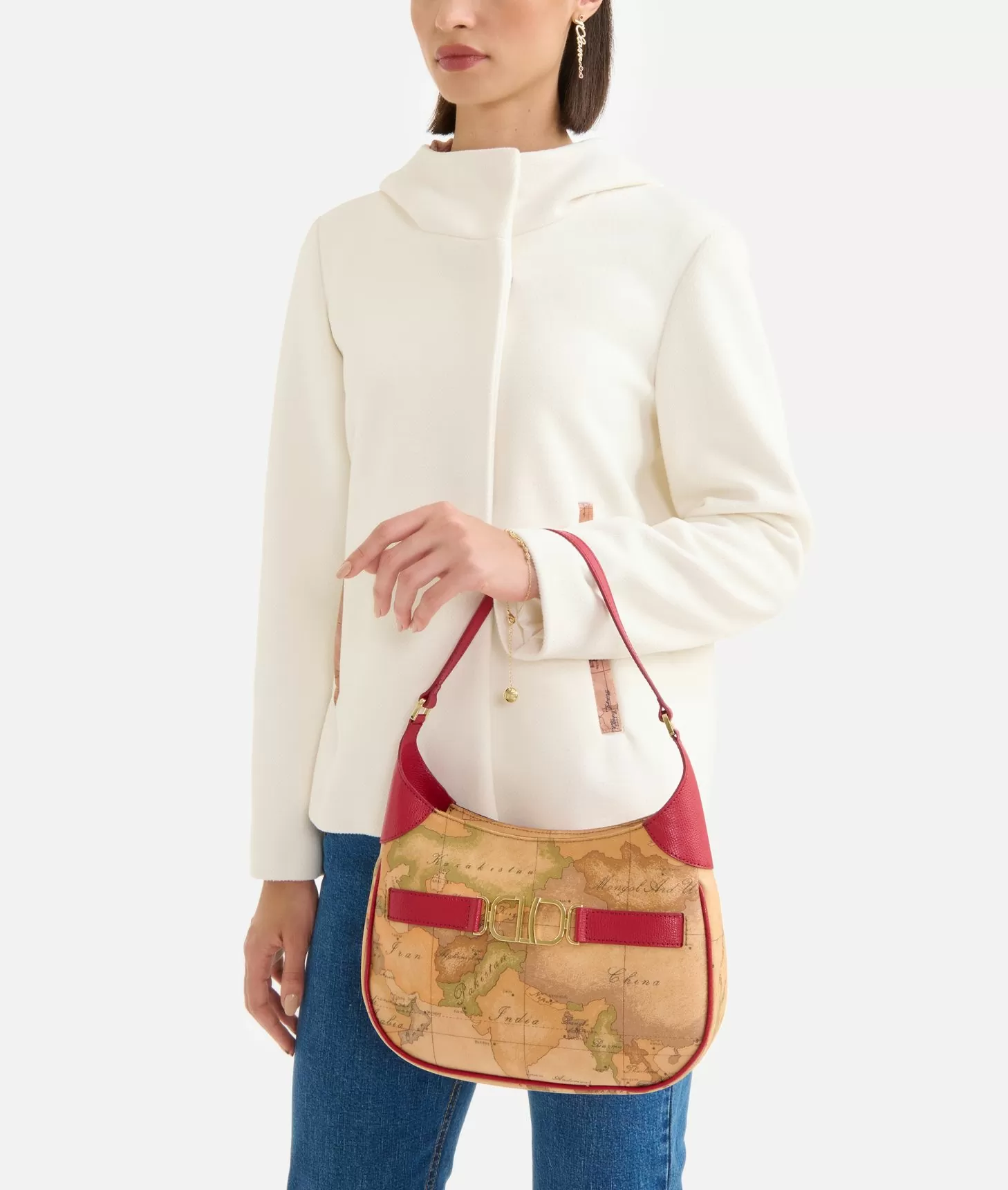 Alviero martini 1a classe 3D Geo borsa sottospalla Lampone Promozione
