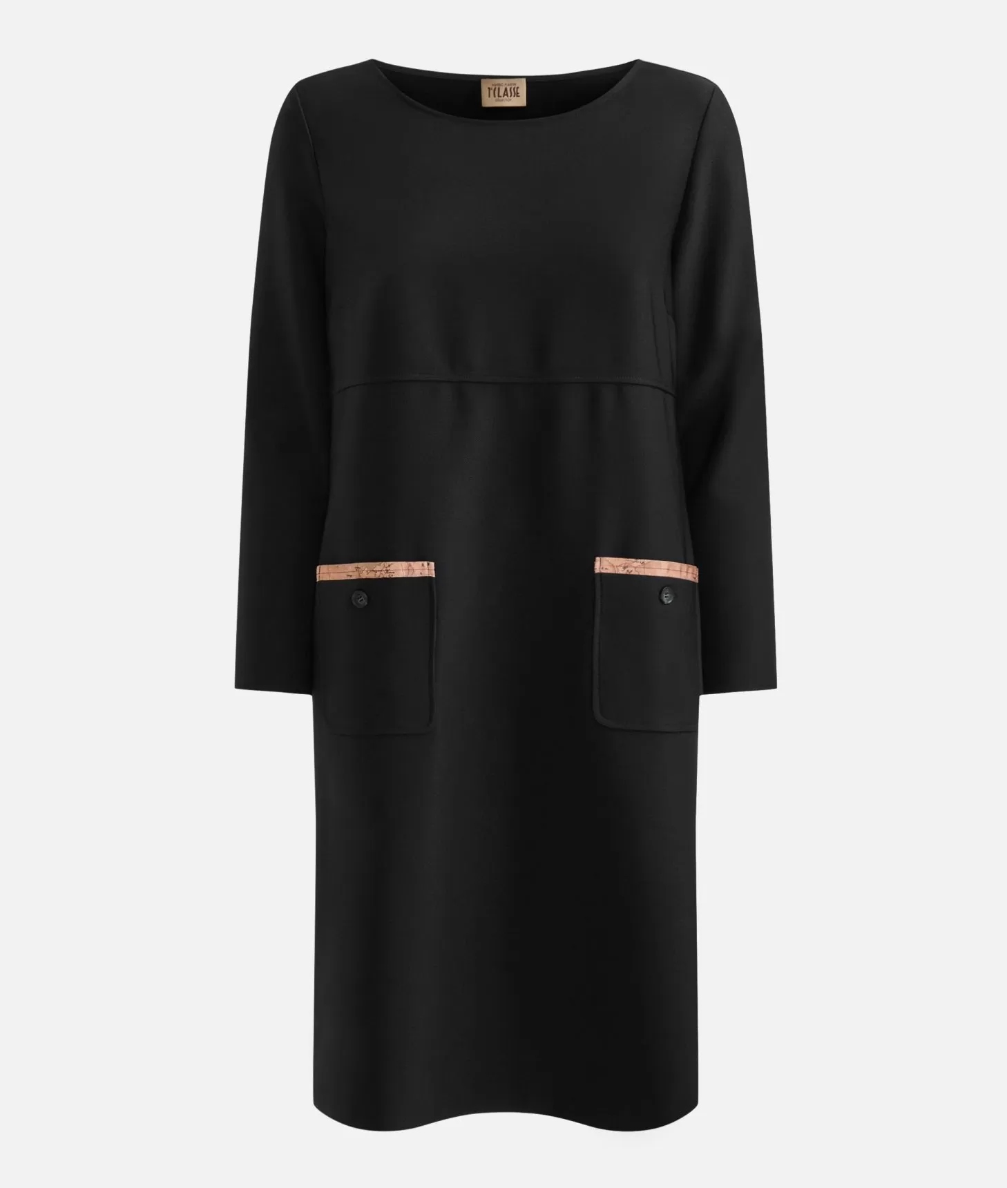 Alviero martini 1a classe Abito a sacchetto in cavallery Nero Flash Sale
