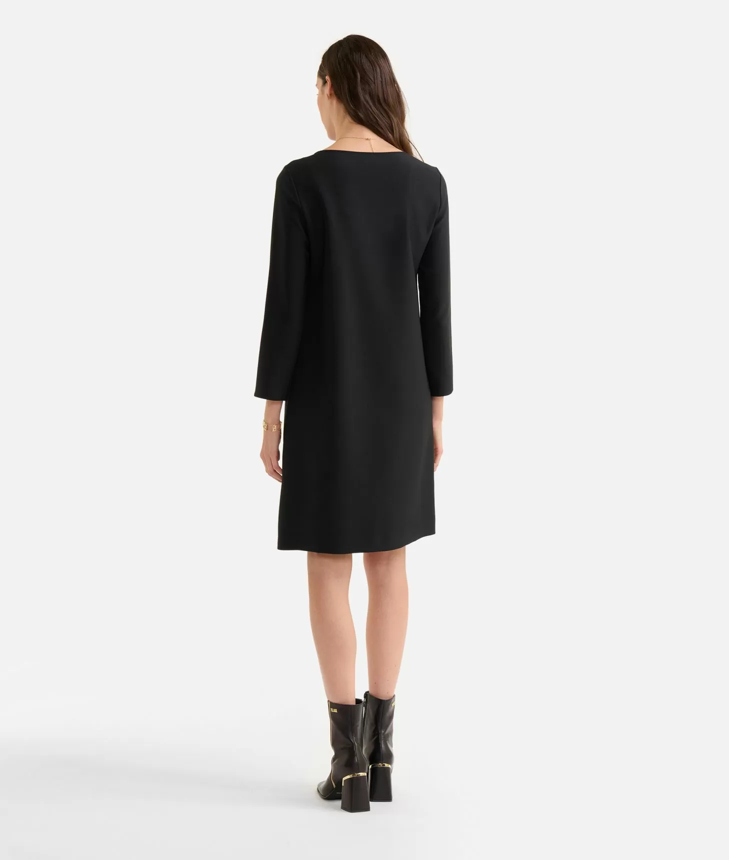 Alviero martini 1a classe Abito a sacchetto in cavallery Nero Flash Sale