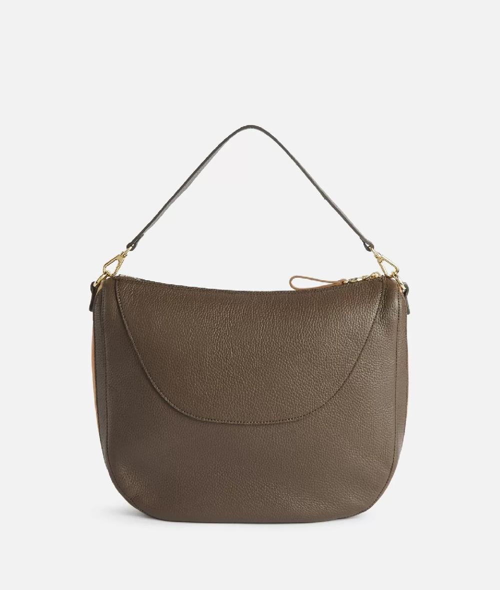 Alviero martini 1a classe Universe Leather tracolla a mezzaluna media Taupe Scuro Presa