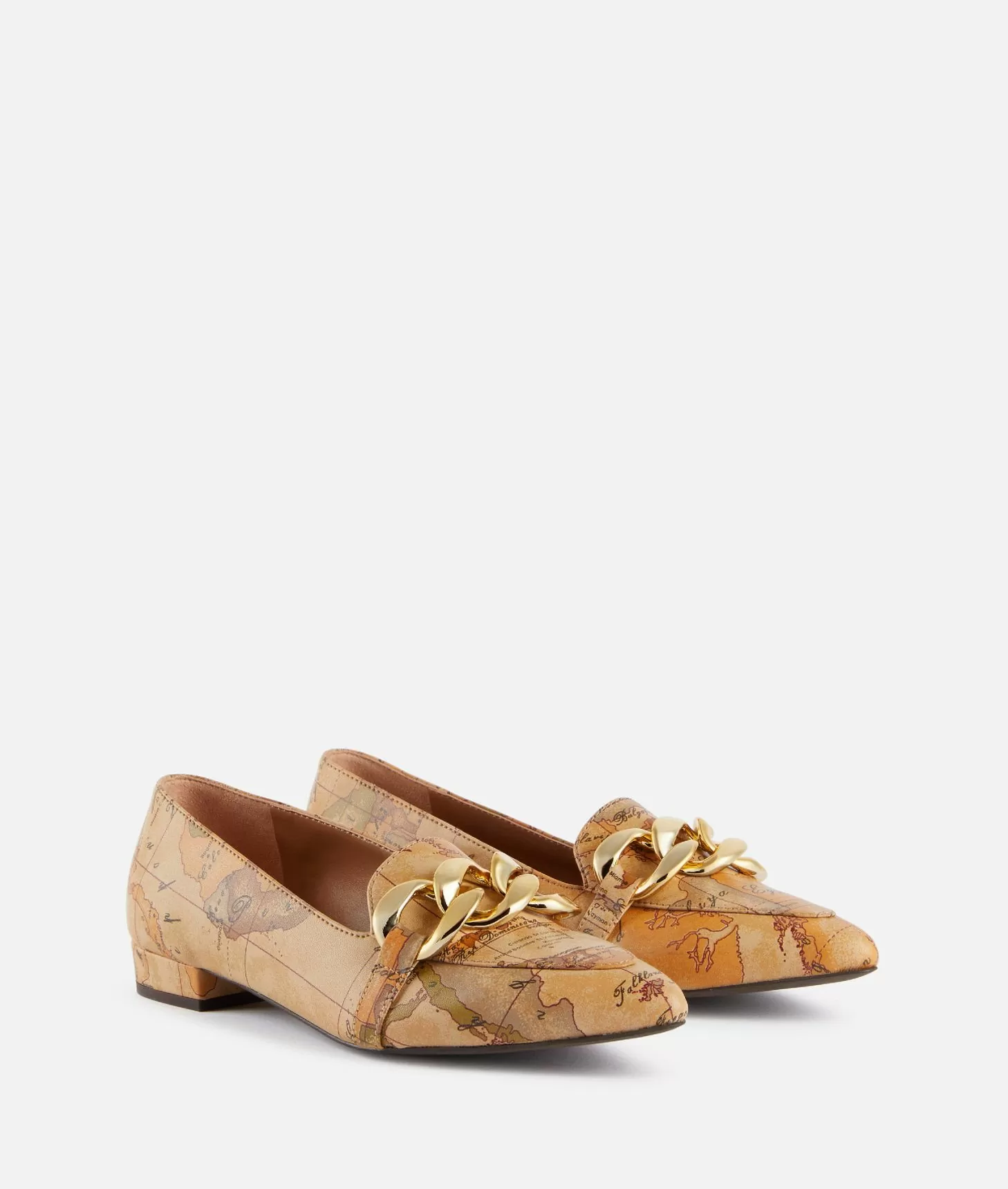 Alviero martini 1a classe Mocassini in eco nappa con maxi catena Geo Classic Saldi