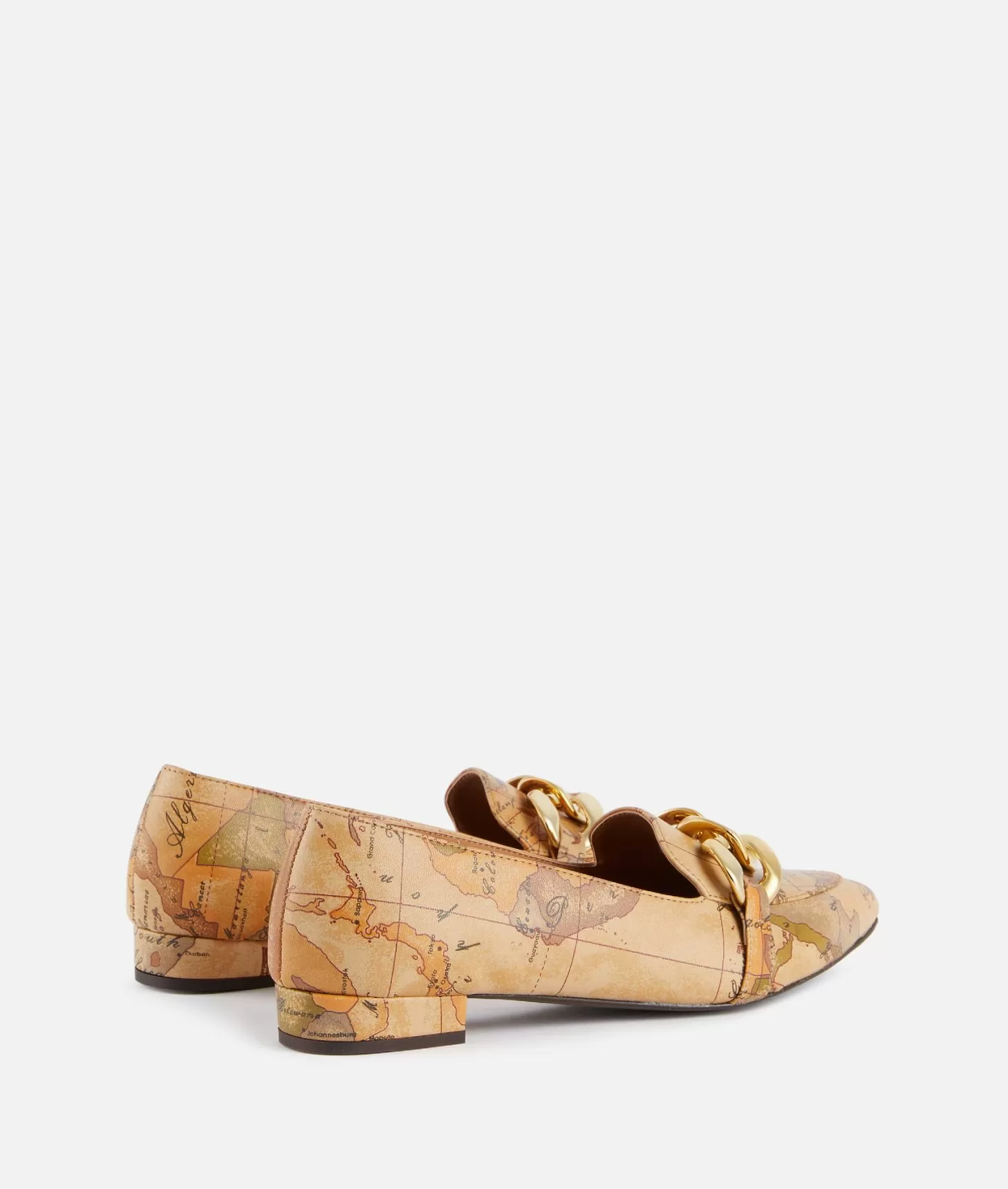 Alviero martini 1a classe Mocassini in eco nappa con maxi catena Geo Classic Saldi