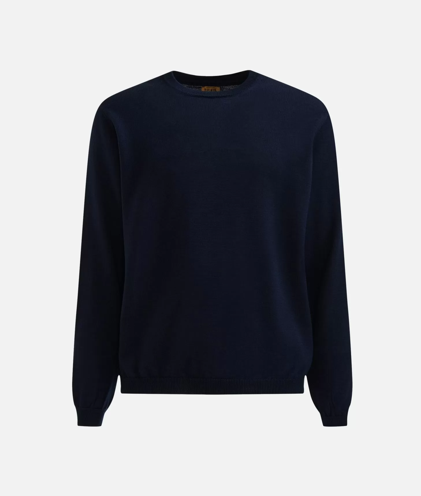 Alviero martini 1a classe Girocollo in filato misto lana con toppe Geo Classic Blu Notte Vendite Flash