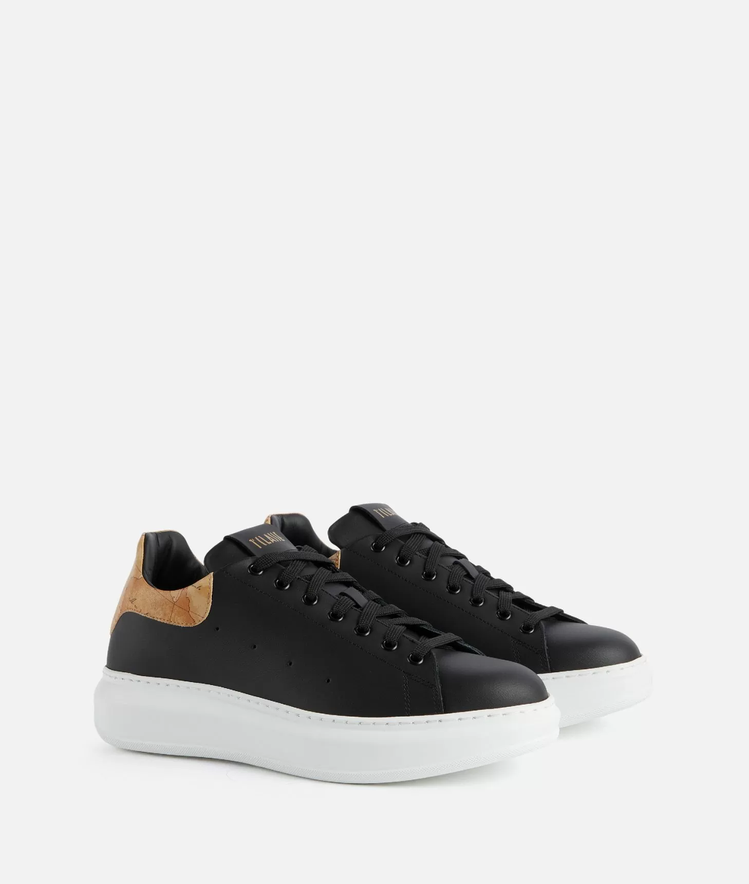 Alviero martini 1a classe Sneakers in pelle liscia Nere Nuovo