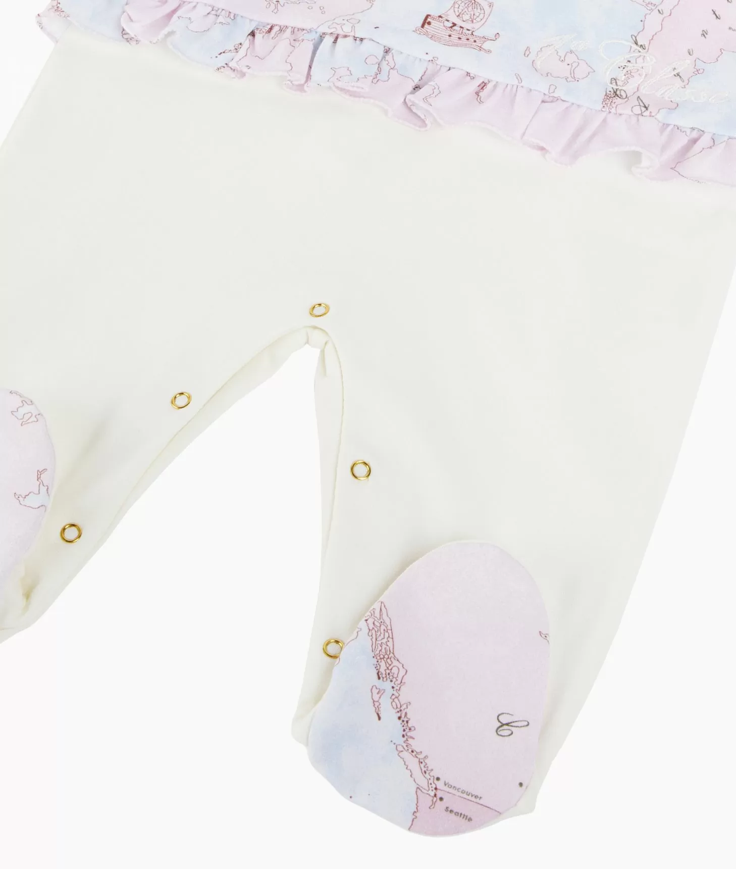 Alviero martini 1a classe Tutina in cotone Geo Lady Rosa Nuovo