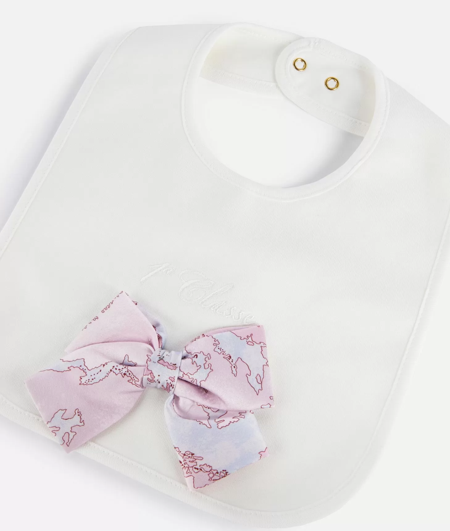 Alviero martini 1a classe Bavaglino in cotone con fiocco Geo Lady Rosa Spedizione Gratuita