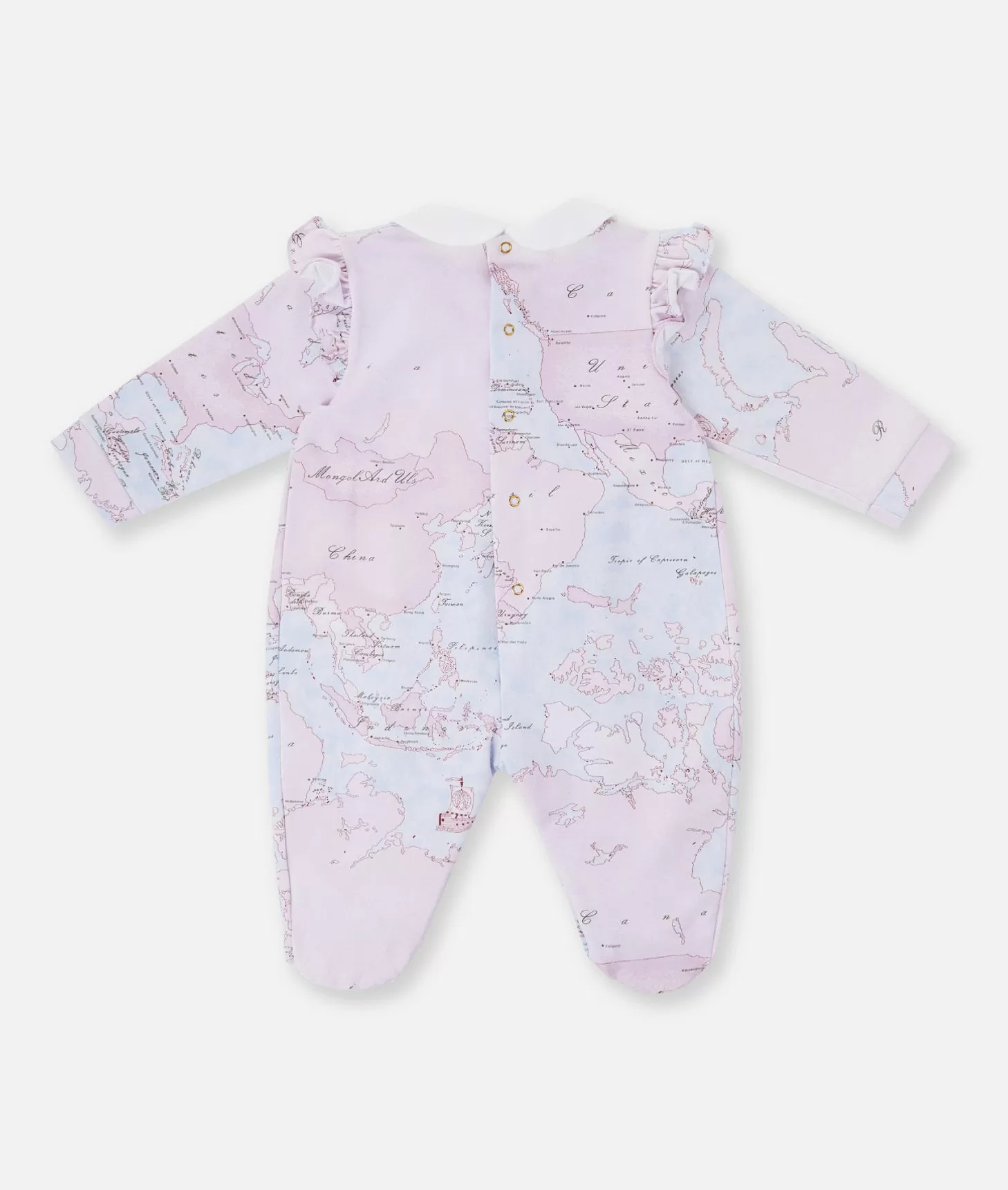Alviero martini 1a classe Tutina in cotone con fiocco Geo Lady Rosa Pezzi Unici