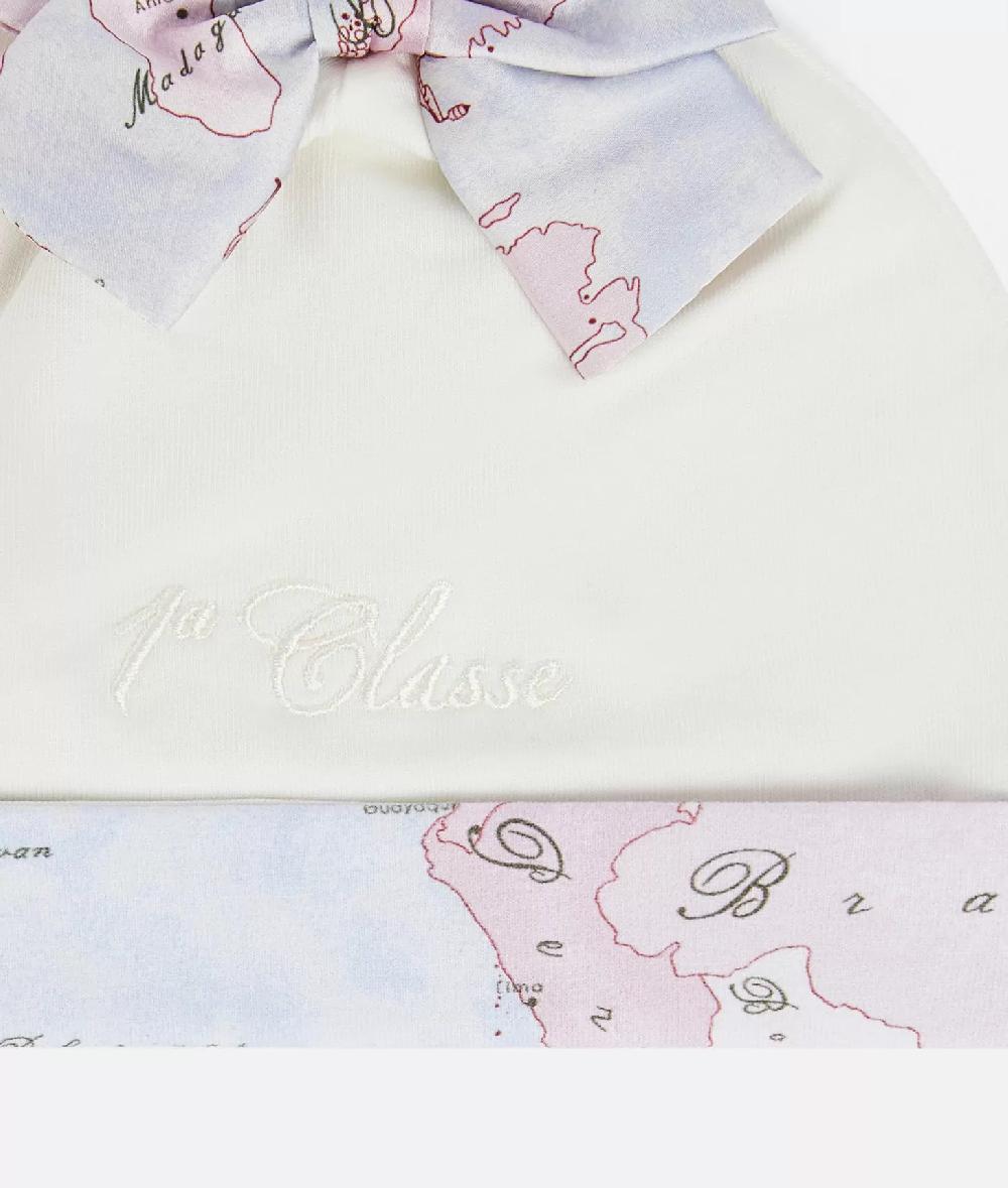 Alviero martini 1a classe Cappellino in cotone con fiocco Geo Lady Rosa Novità