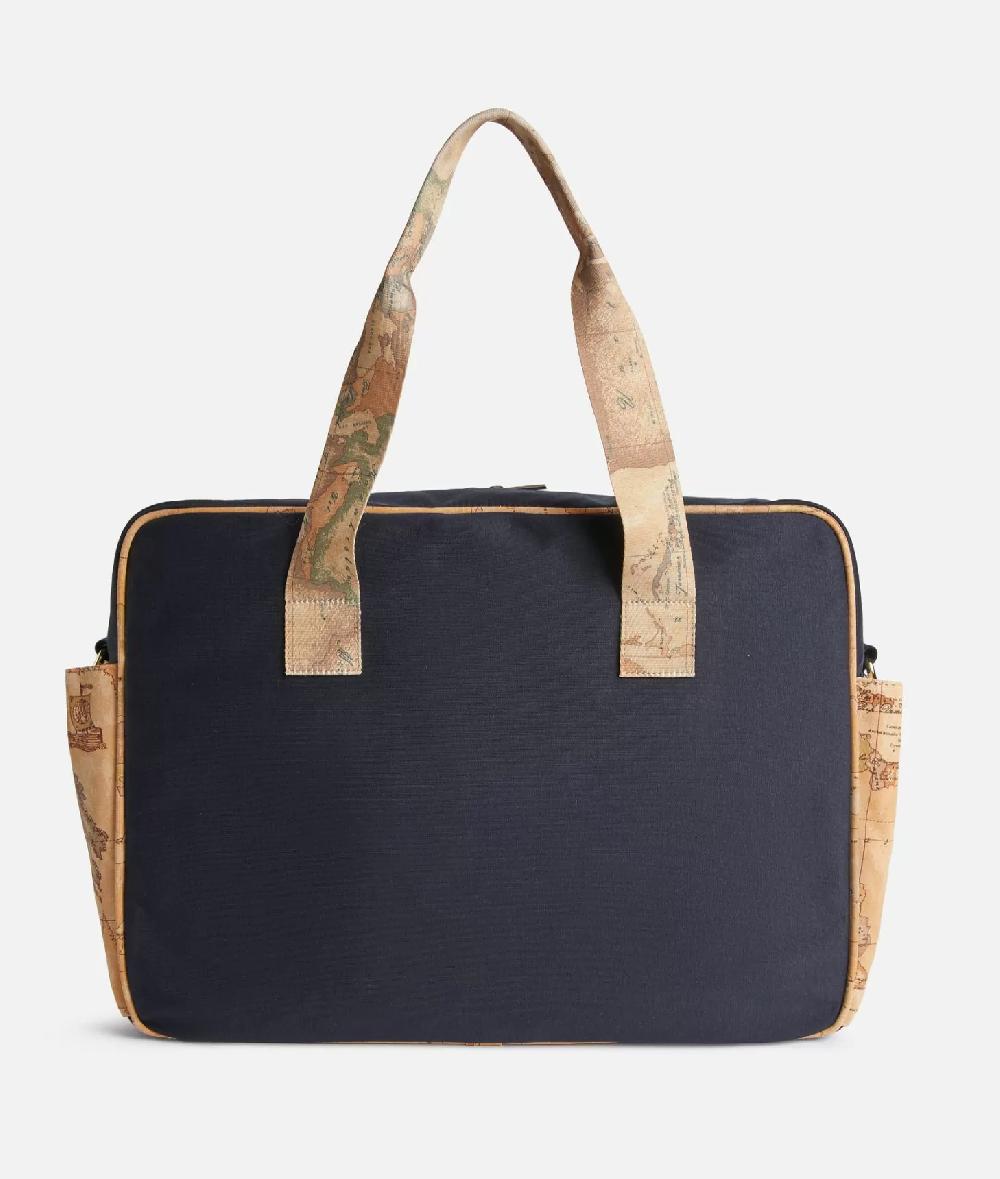 Alviero martini 1a classe Borsa per il cambio Geo Puzzle Blu Promozione Limitata