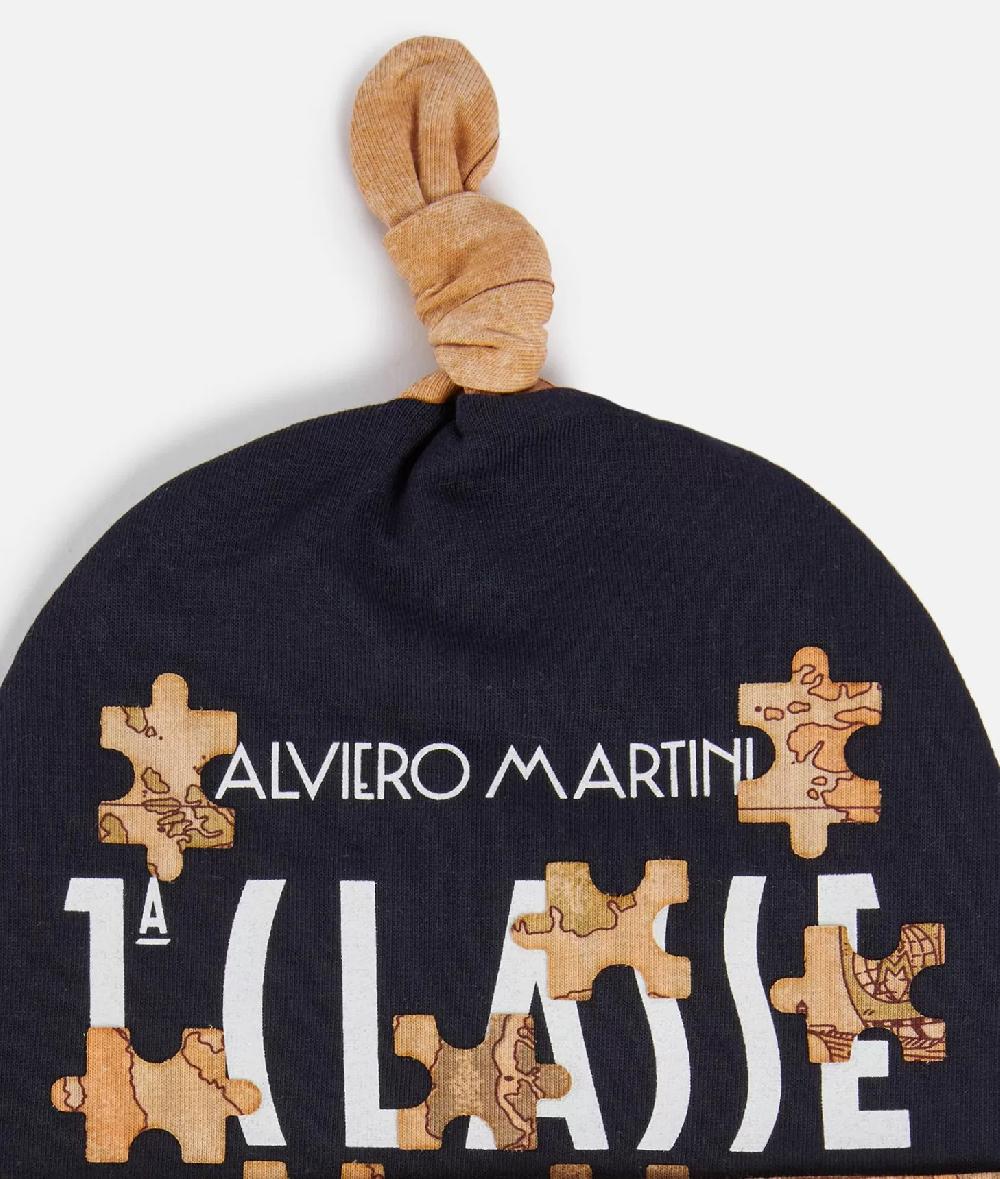 Alviero martini 1a classe Cappellino in cotone Geo Puzzle Blu Shopping Online