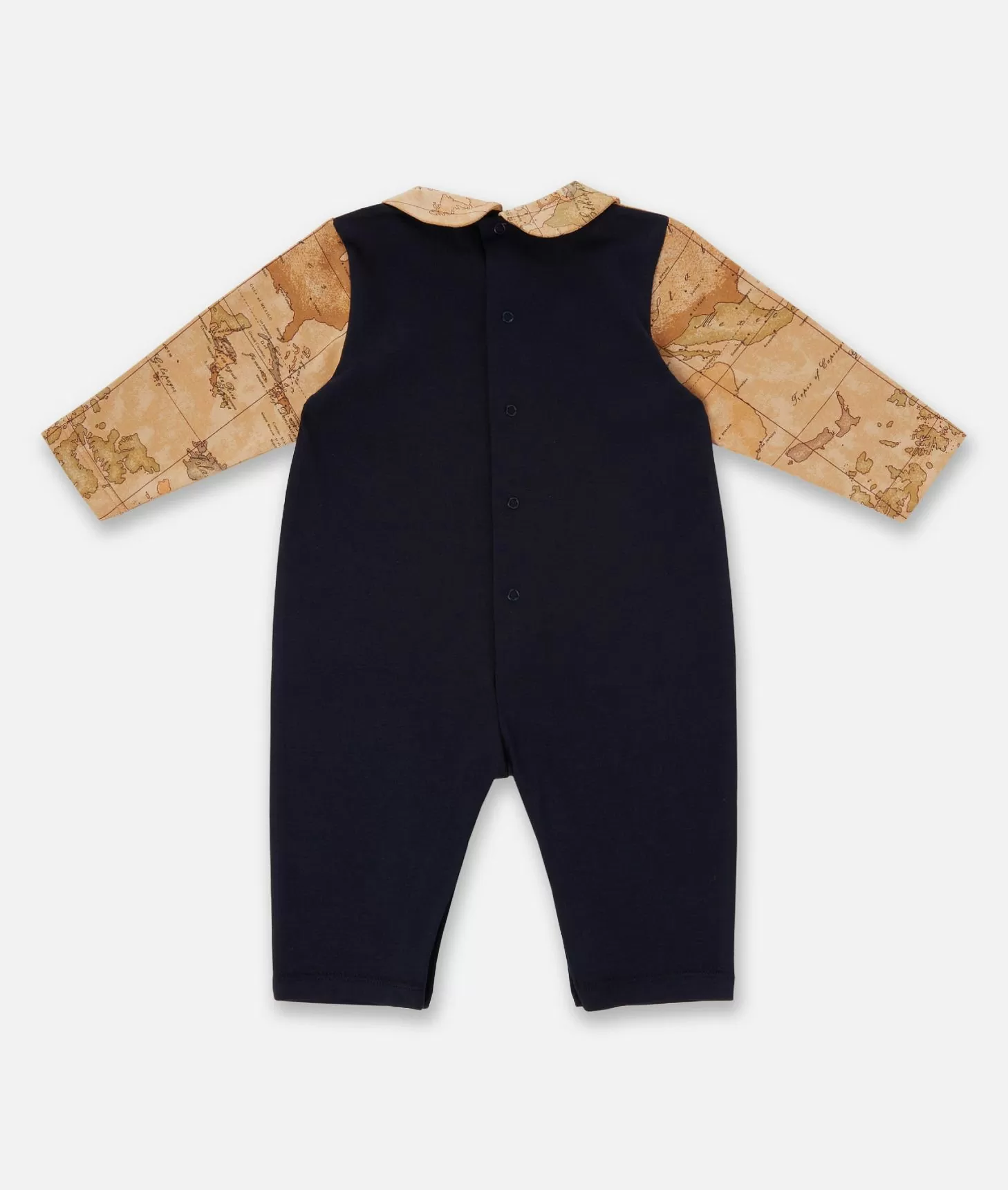 Alviero martini 1a classe Tutina in cotone senza piedini Geo Puzzle Blu Affare Del Giorno