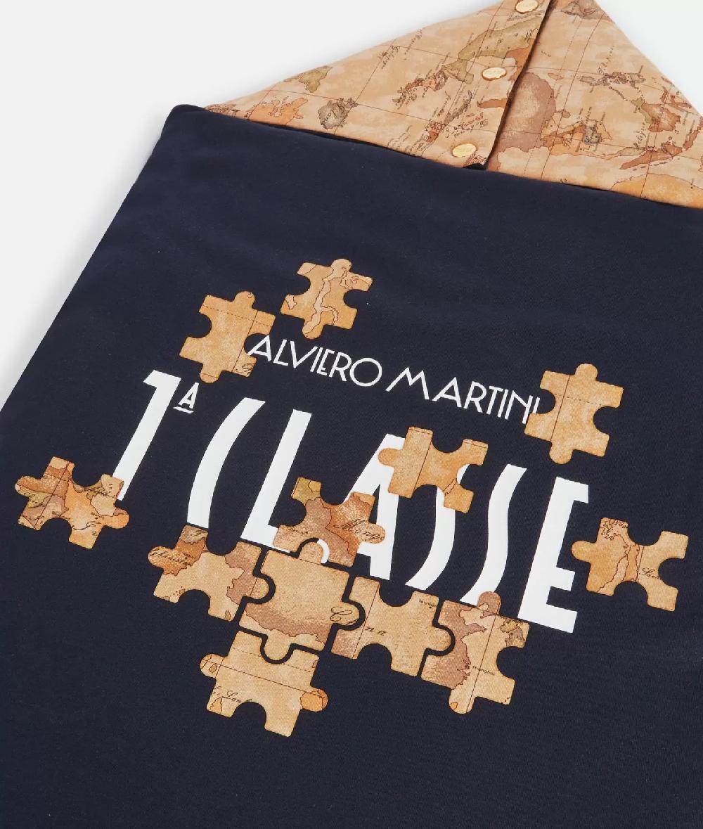 Alviero martini 1a classe Sacco nanna Geo Puzzle Blu Sottocosto