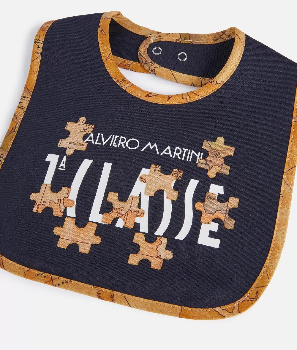 Alviero martini 1a classe Bavaglino in cotone Geo Puzzle Blu Convenienza