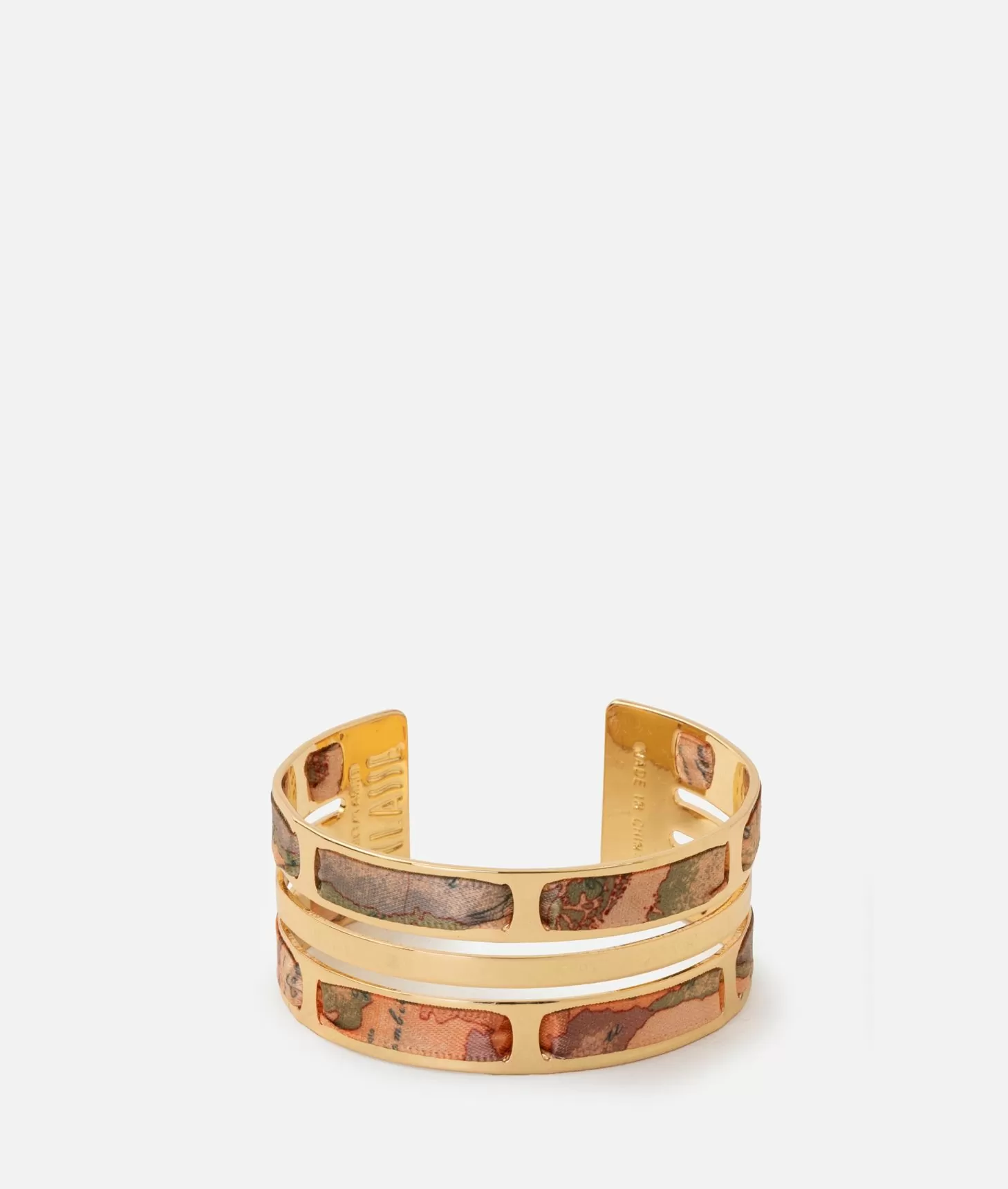 Alviero martini 1a classe Bangle doppio con nastro Geo Classic Oro Chiaro Hotsell
