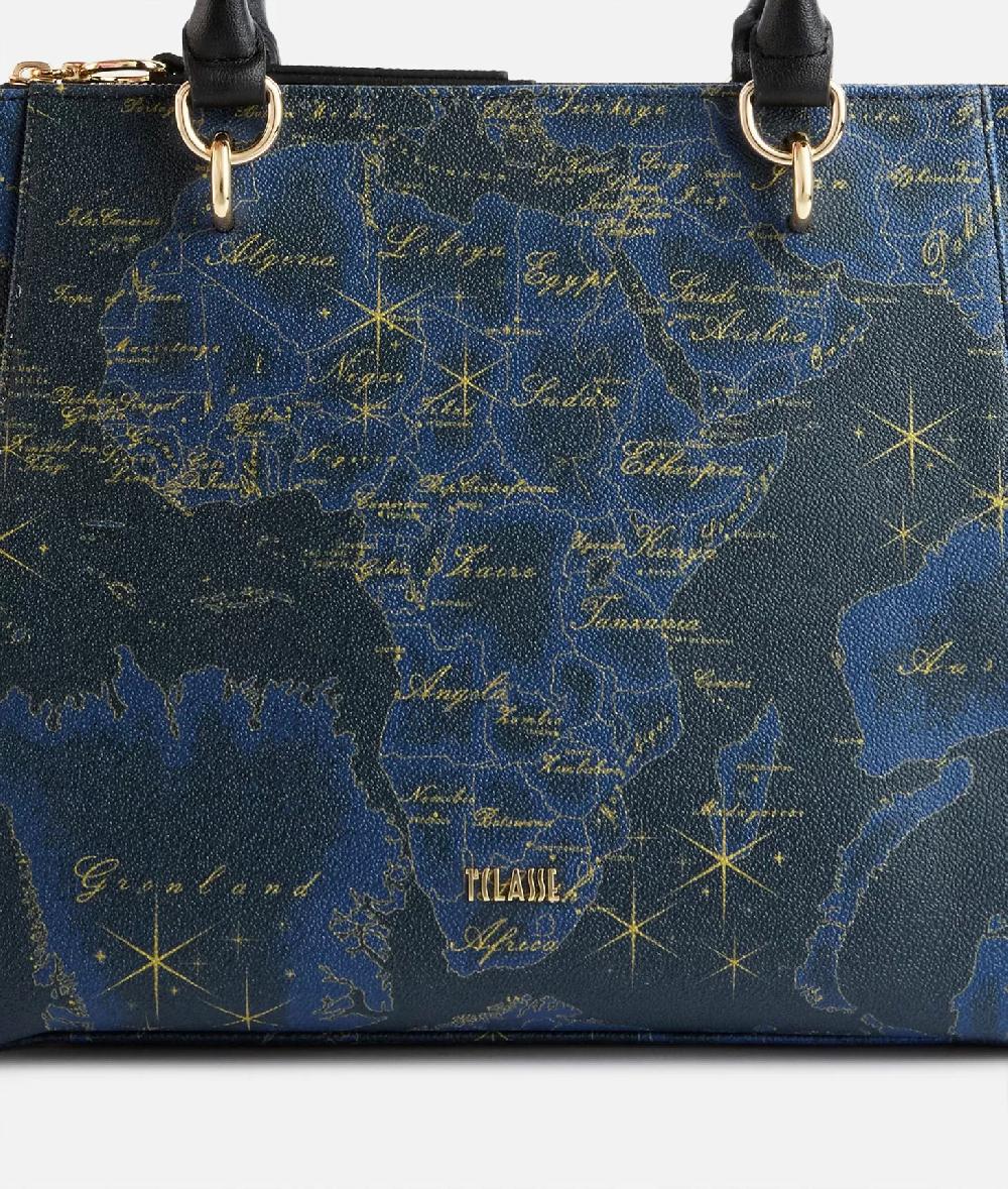 Alviero martini 1a classe Geo Midnight borsa shopping Blu Notte Vendita