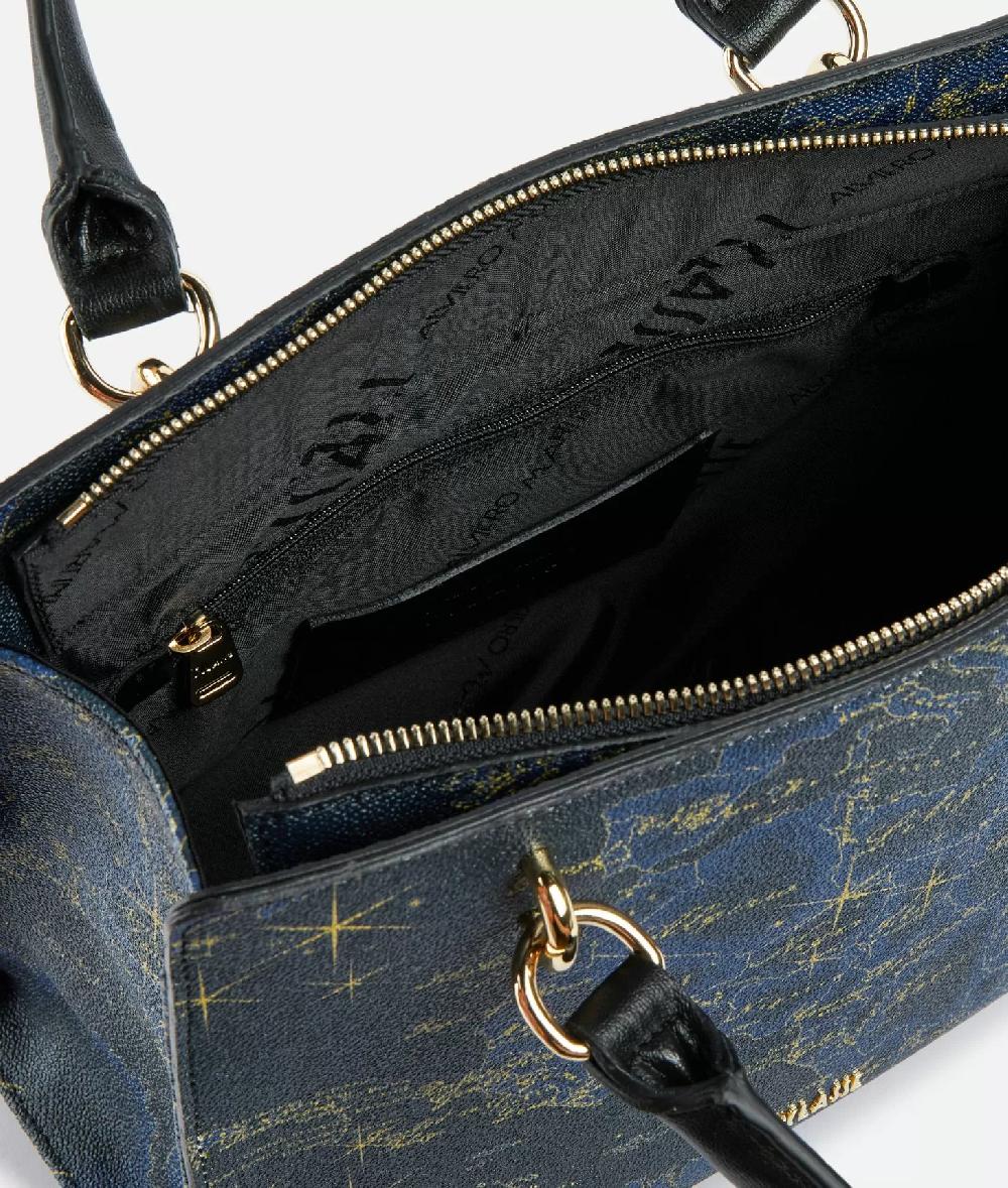 Alviero martini 1a classe Geo Midnight borsa a mano con tracolla Blu Notte Promozione