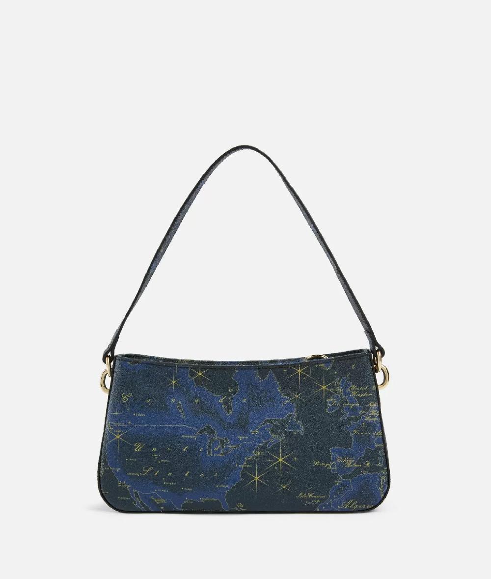 Alviero martini 1a classe Geo Midnight sottospalla con tracolla Blu Notte Spedizione Gratuita